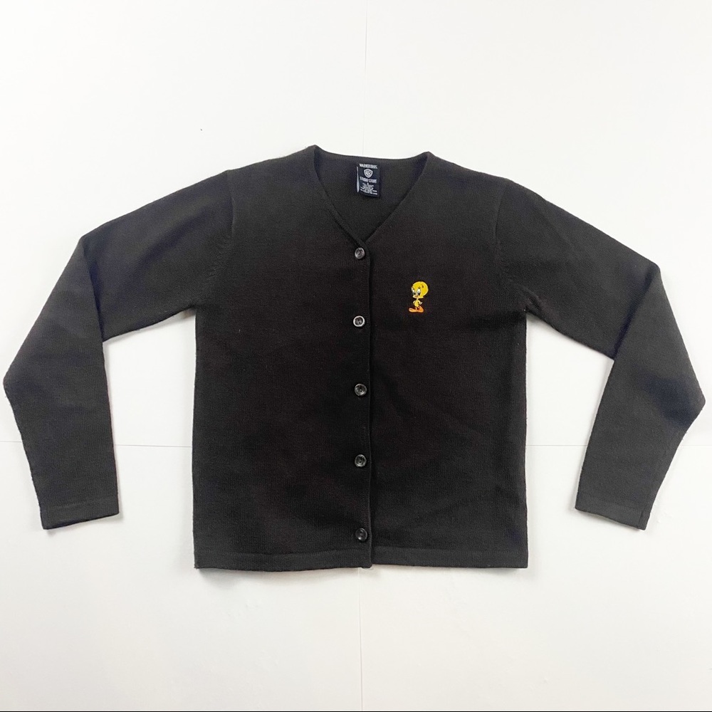 Warner Bros. Brown Tweety Bird Cardigan Small